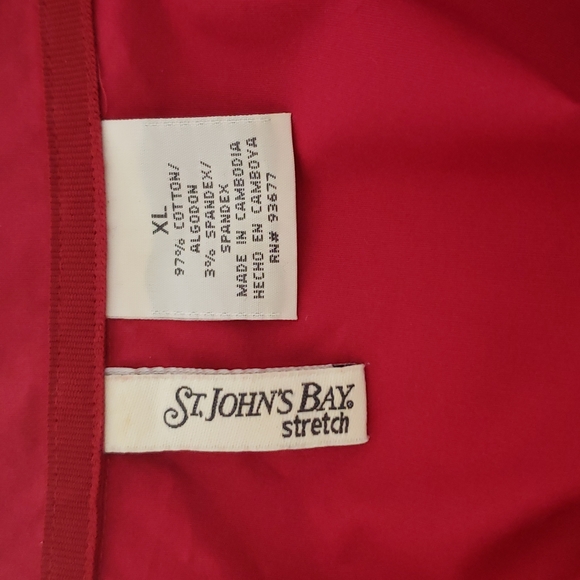 St John's Bay Stretch Ladies shirt, XL - Picture 3 of 11